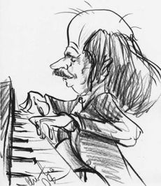 Lothar Arnold am Klavier