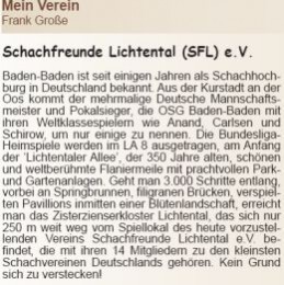 SFL in der Schachzeitung